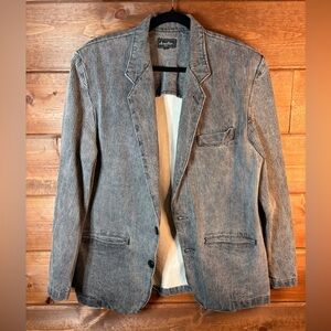 Stylish Gray Textured Blazer